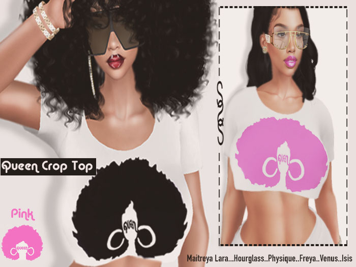 SS$ :: QUEEN PINK CROP TOP