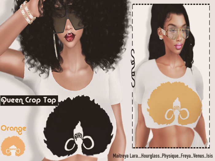!S$ :: QUEEN ORANGE CROP TOP