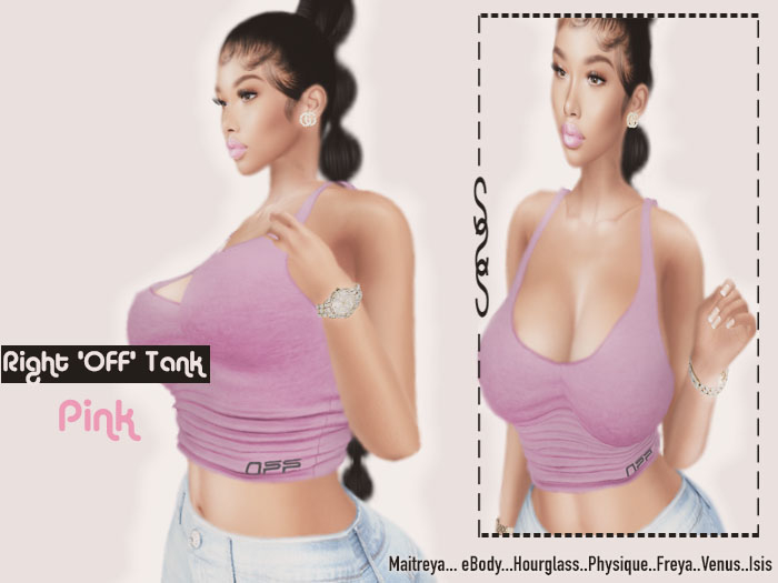SS$ :: RIGHT "OFF" PINK TANK