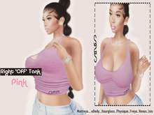 SS$ :: RIGHT "OFF" PINK TANK