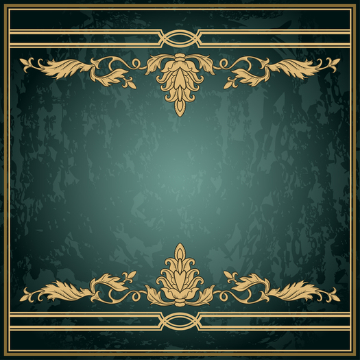Green marble texture with gold pattern