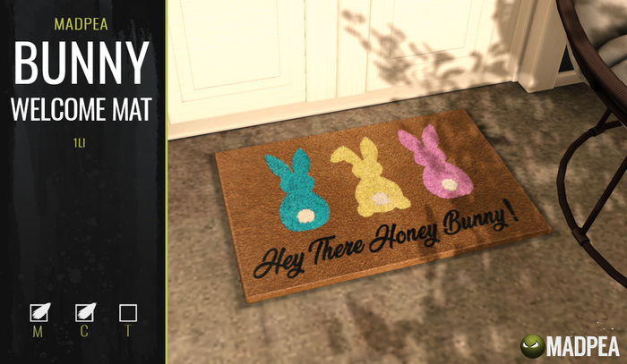 MadPea Bunny Welcome Mat [Add Me!]