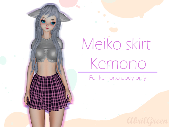 Meiko Skirt Kemono Red **Abril**