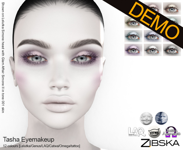 Zibska ~ Tasha Eyemakeup [no trans] ~ wear me Demo
