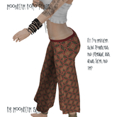 Moonbeam Boho Royal Red Pants Box