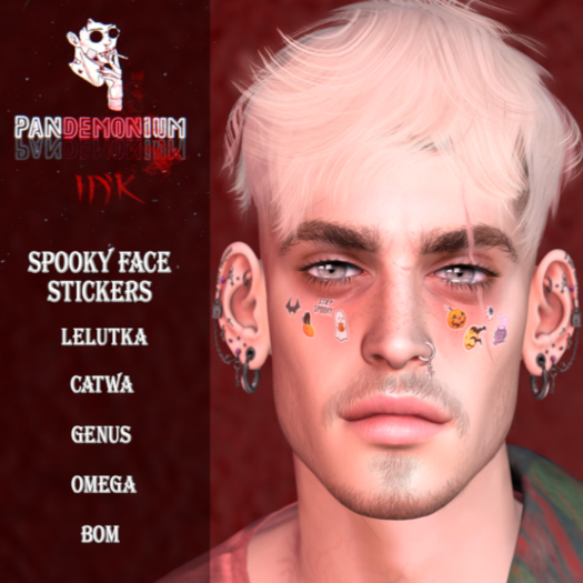 panDEMONium ink - Spooky Face Stickers