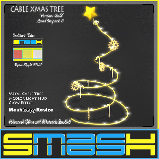 SMASH - Cable Xmas Tree (Gold)