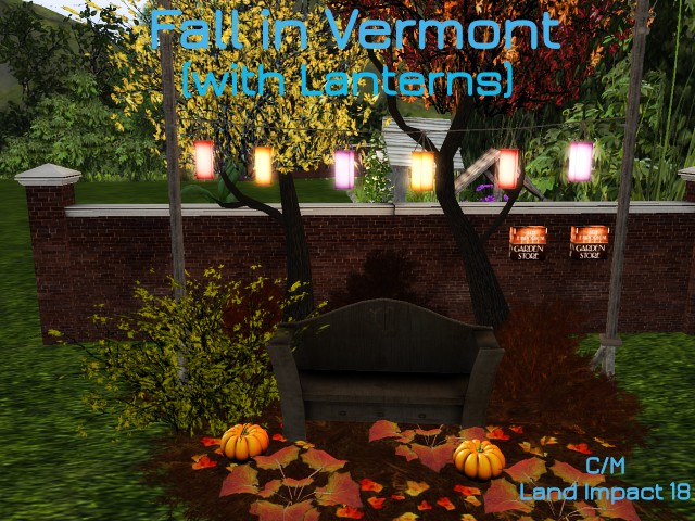 [AE] Garden  Store - Fall in Vermont with Lanterns