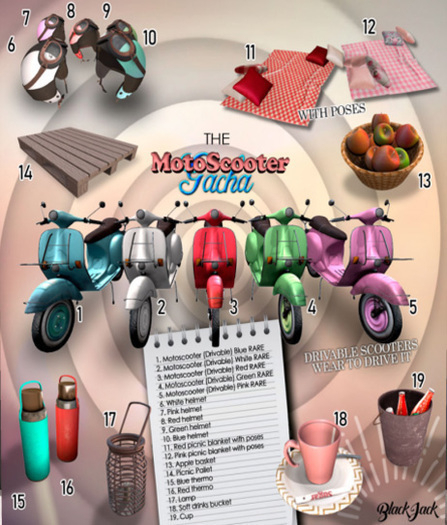 BJK * MotoScooter Blue Thermo