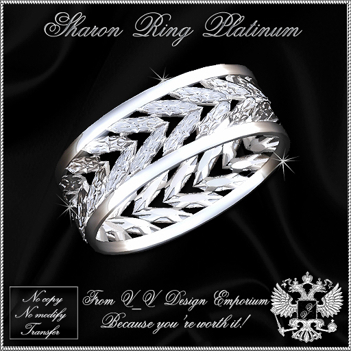 *V_V Design* Sharon Platinum Ring
