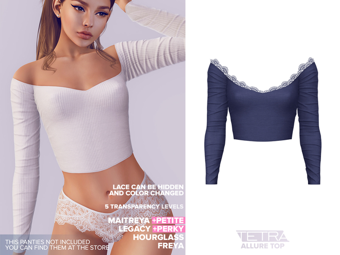 TETRA - Allure top (Navy)