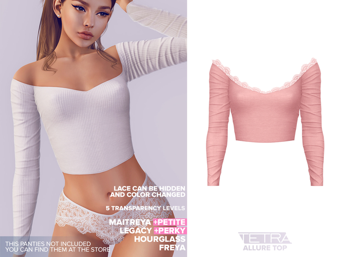 TETRA - Allure top (Rose)