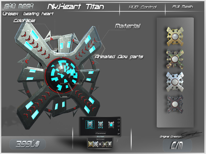 Nk.Heart Titan -shu mesh-