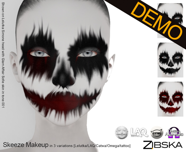 Zibska ~ Skeeze Makeup [no trans] ~ wear me Demo