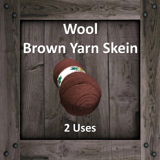 DFS Wool - Brown Yarn Skein (Texture)