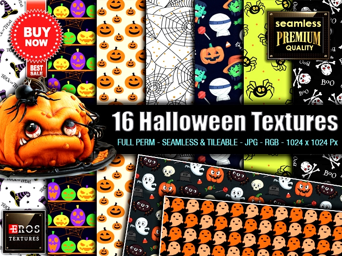 16 Halloween Textures by {EROS Textures Lab}