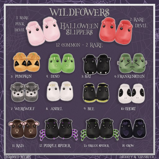 {WF} Halloween Slippers - Bee