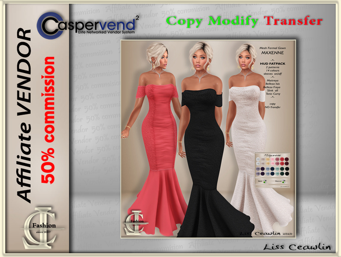 LC Affiliate Vendor  - Maxenne Gown [15 vendors]