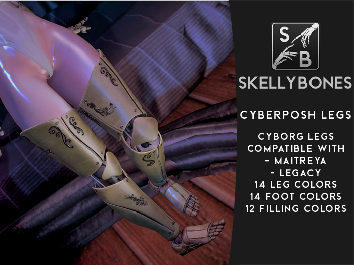 Skellybones -- Cyberposh Legs {add to unpack}