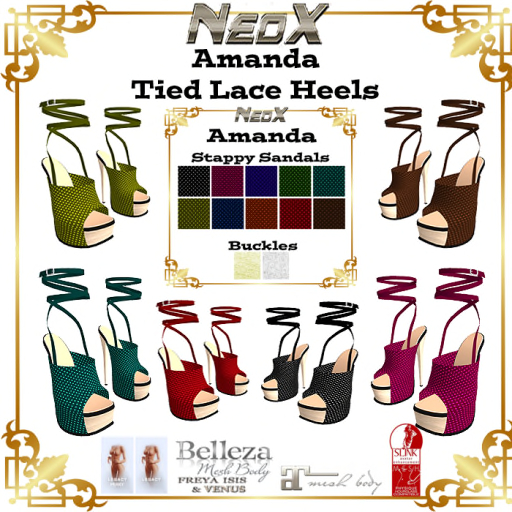 Neox Tied Lace Heels with HUD