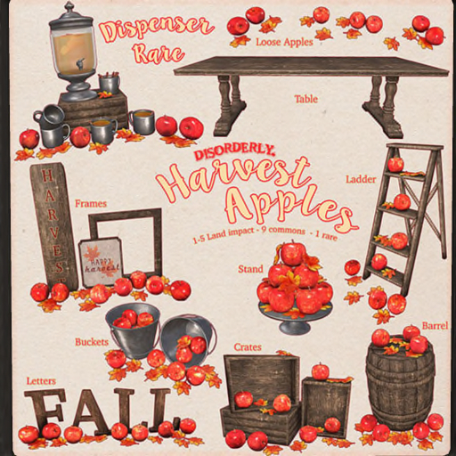 DISORDERLY. / Harvest Apples / Dispenser / RARE