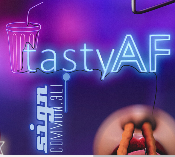 FOXCITY. Tasty AF (7) Tasty Neon Sign