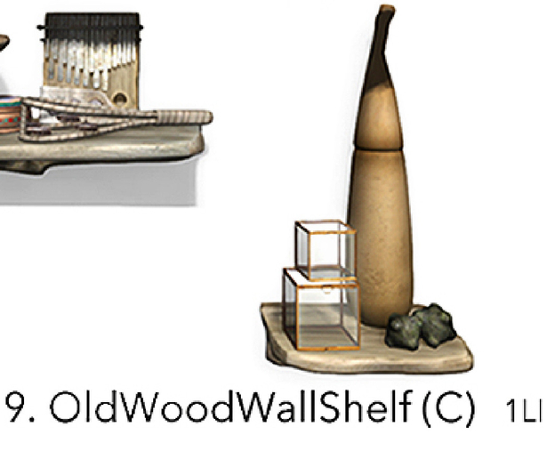PLAAKA OldWoodWallShelf (C)