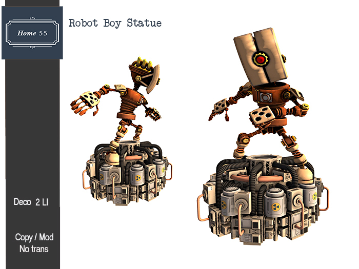 HOME 55 - Robot Boy - Statue (Add tu Unpack)
