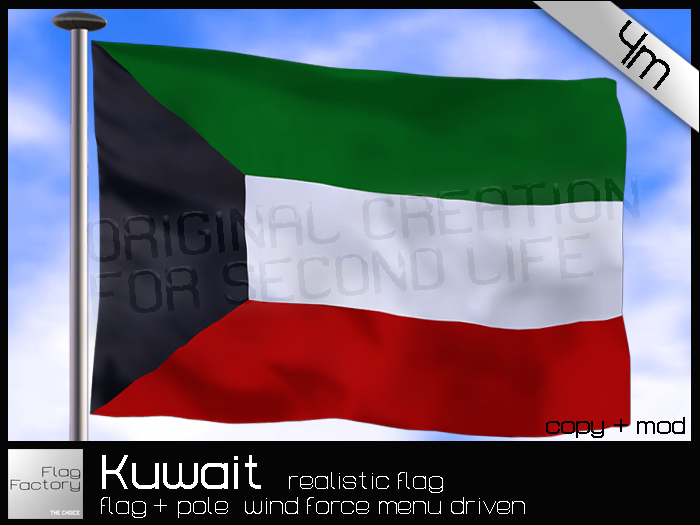 Bandeira kuwaitiana, do Kuwait
