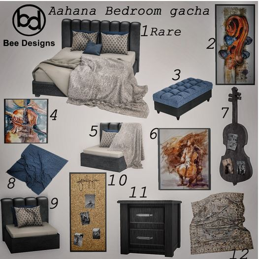 Bee Designs Aahana Bedroom Gacha 1 RARE