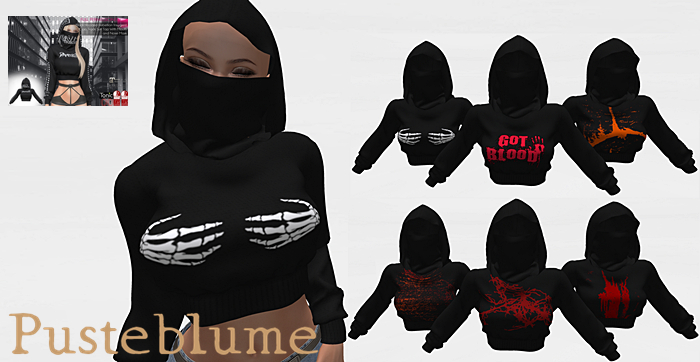 [Pusteblume] Texture for MI963870 Black Hooded Set  3