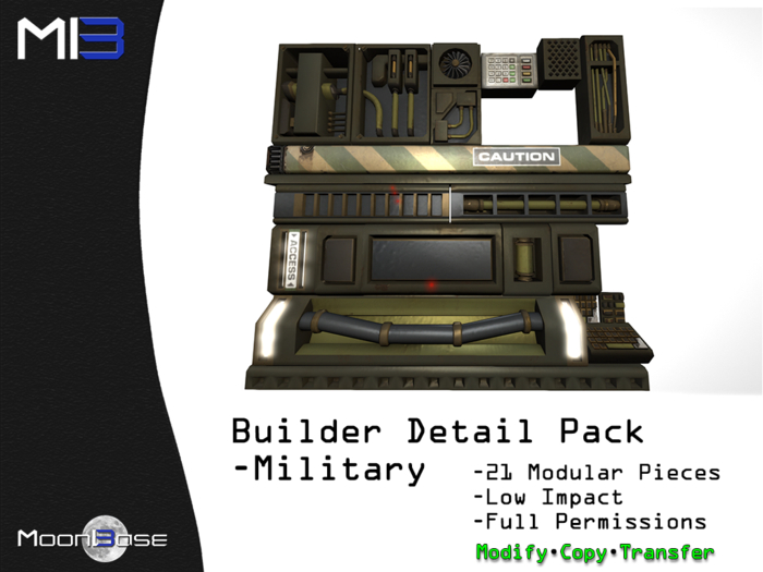 [MB3] Builders Detail Pack - Military (Boxed)