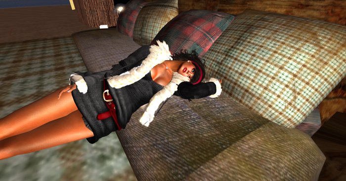 bed with animation sleep pose