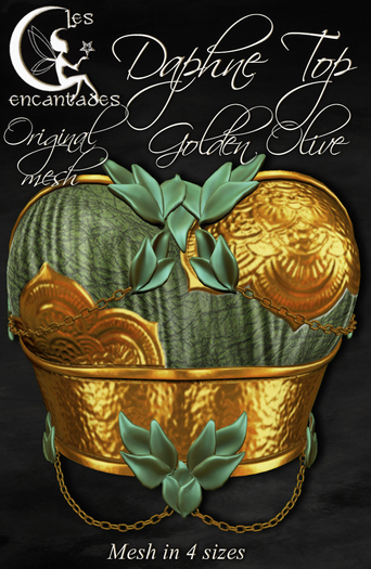 *LE* Daphne Top Gold Olive