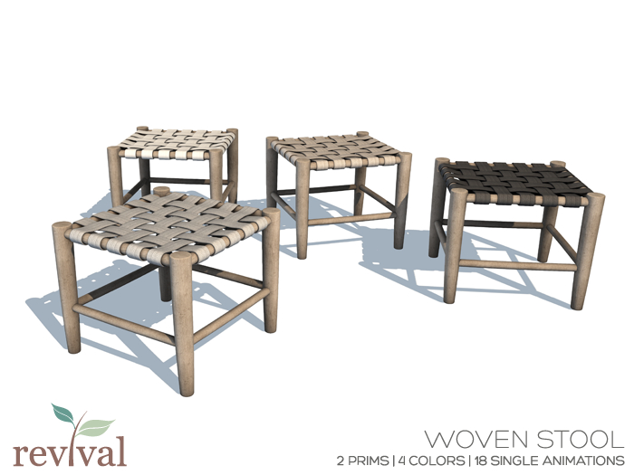 .:revival:. woven stool