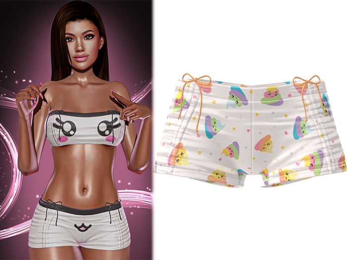 Kimmy Shorts [Unicorn Poop] - Maitreya • Freya • Legacy