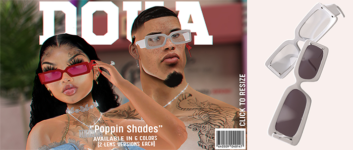 Doua.// unpacker. Poppin Shades White  (wear me)