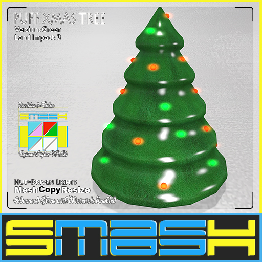 SMASH - Puff Xmas Tree (Green)
