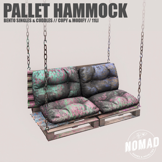 NOMAD // PALLET HAMMOCK // COLOR SPLASH