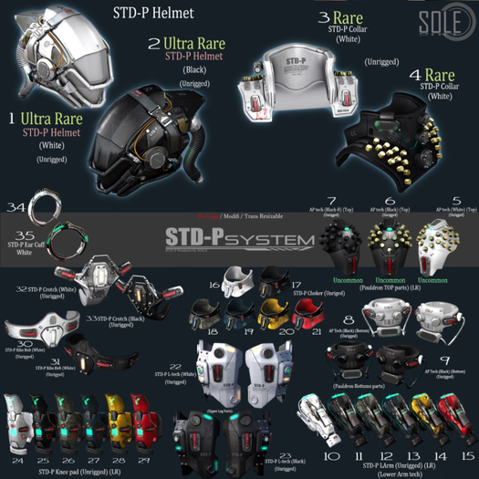 Common 35 :::SOLE::: STD-P Cuff (Black)
