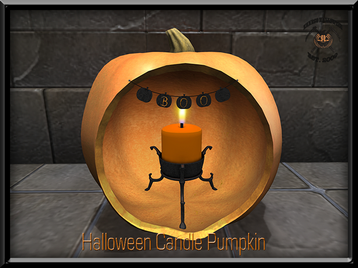 khargo halloween candle pumpkin - boxed