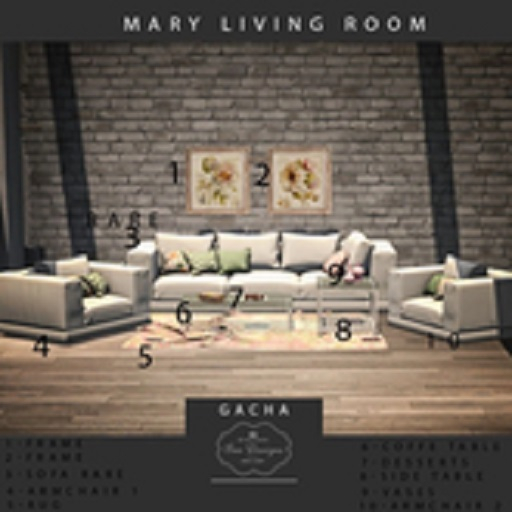 Bee Designs Mary Living room 3 RARE