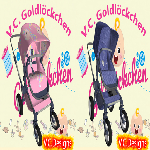 Zooby Animesh Stroller Blue and Pink HUD