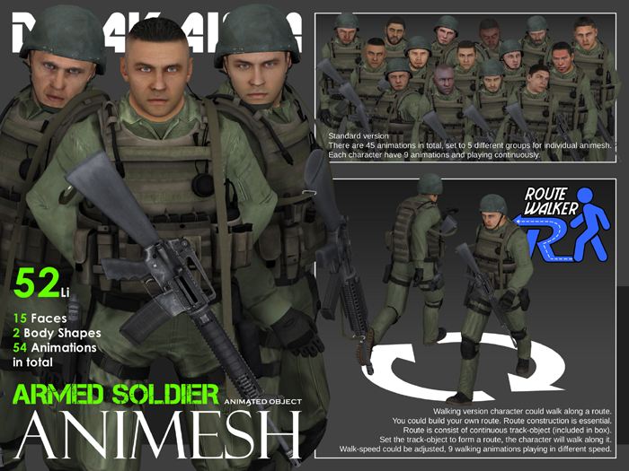 -Drakaina- Animesh Armed Soldier (Basic Pack)