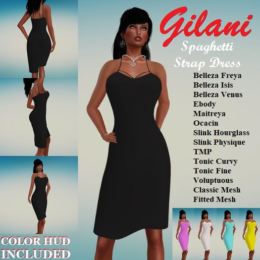 Gilani  Spaghetti Straps Dress