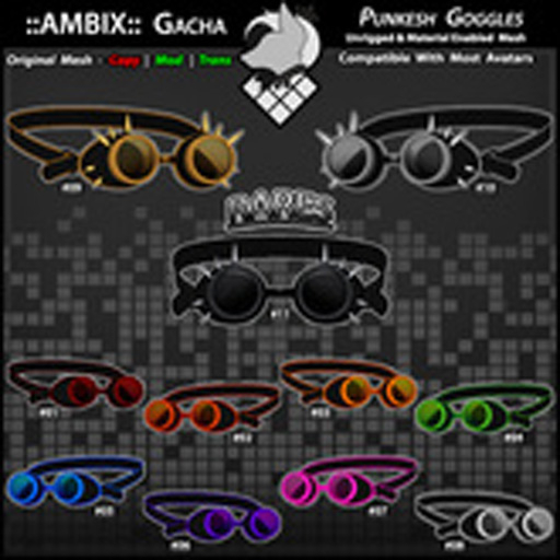 ::AMBIX:: Punkesh Goggles [Silver #10] RARE