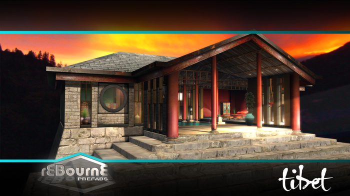 reBourne Tibet UNFURNISHED ( asian temple in the Himalayas luxury skybox prefab. Ground & Skybox version included! MESH!