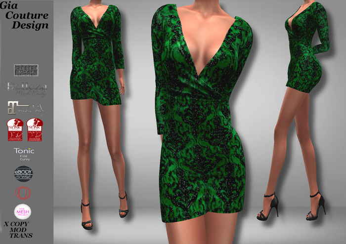 "GCD" Phyllis Cocktail Dresses Green