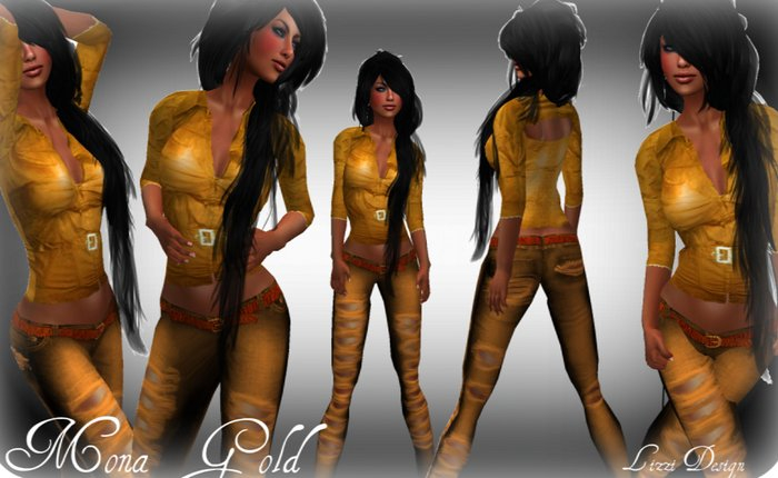 Mona Gold Outfit
