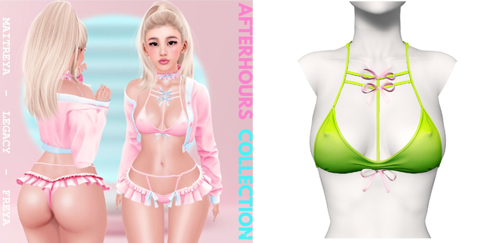 Rebelpill - AfterHours Collection Bra Neon Green